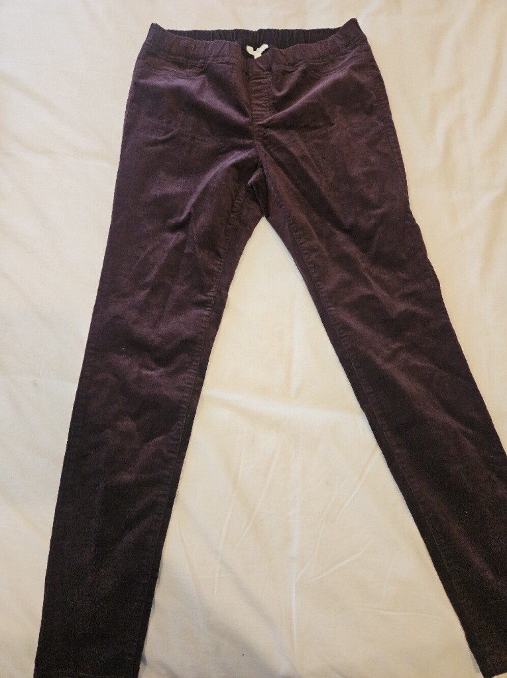 NWT EILEEN FISHER WOMAN CASIS BURGUNDY CORDUROY JEGGING PANTS SIZE Small RP $178